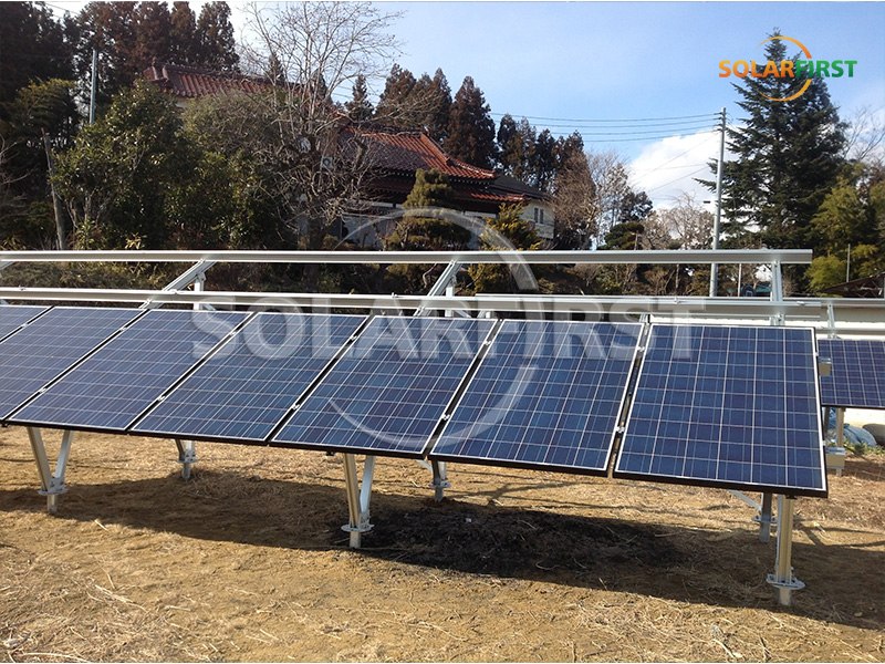 일본의 165KWp 지상 설치