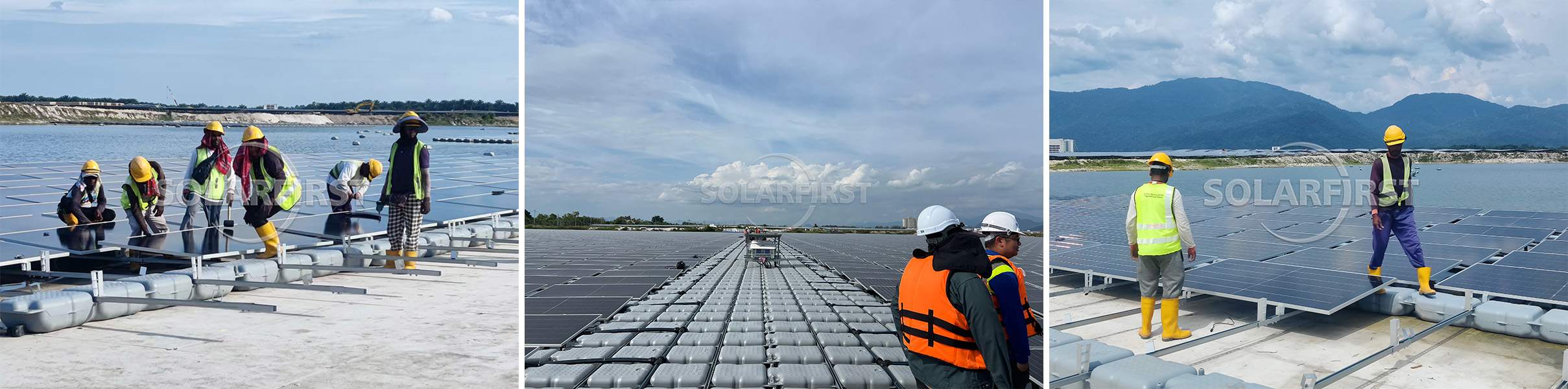 15.6MWp Floating Photovoltaic Power Station Project in Malaysia #Floating PV Mounting Structure