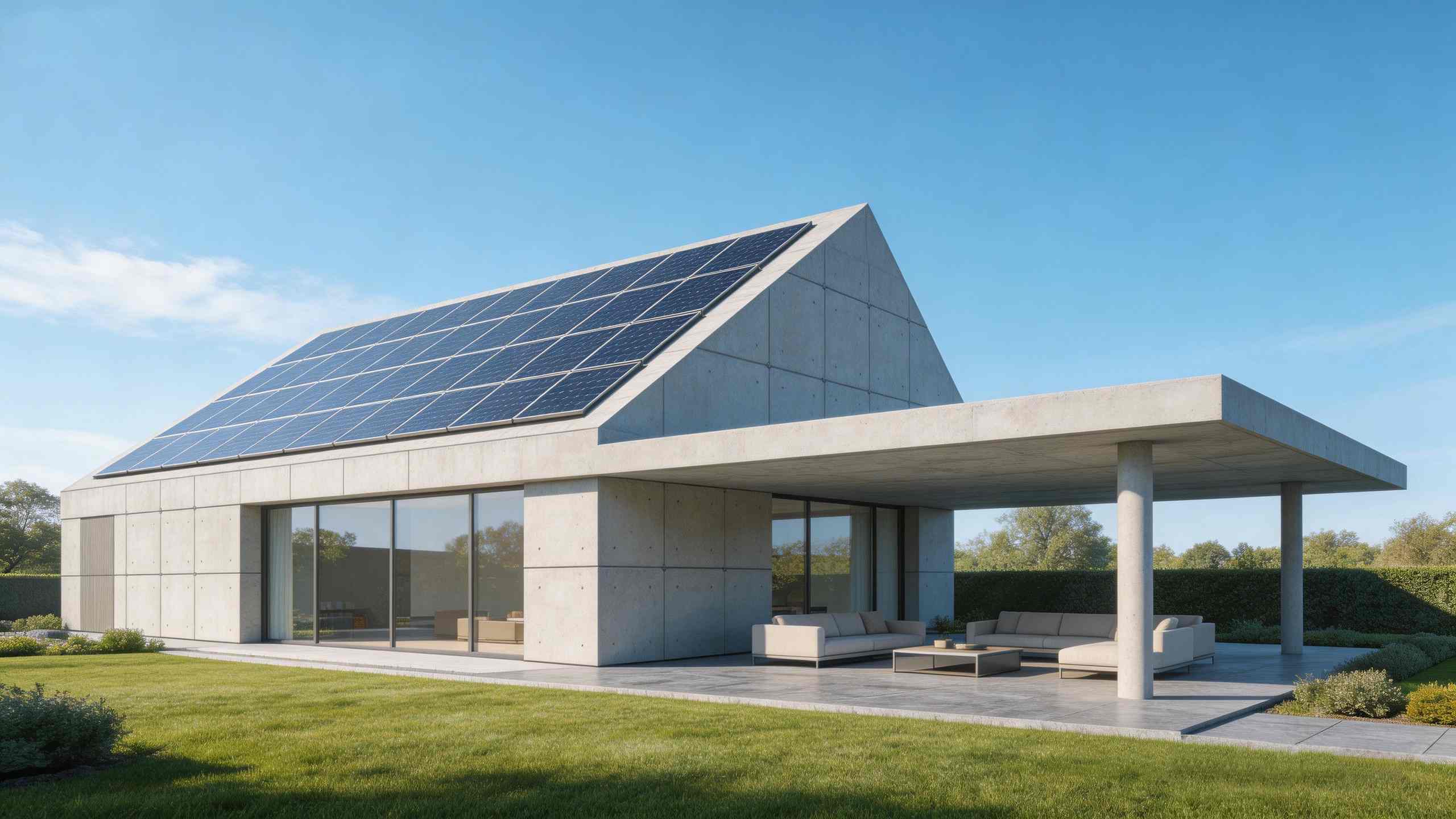 Fixed Triangular Solar Concrete Roof Reshaping the Future of Sustainable Design — When Buildings Become Generators #Fixed Triangular Solar Concrete Roof