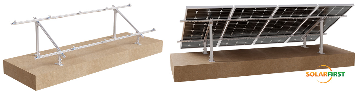 #Inward-Curved C-Shaped Steel Ground Mounting System